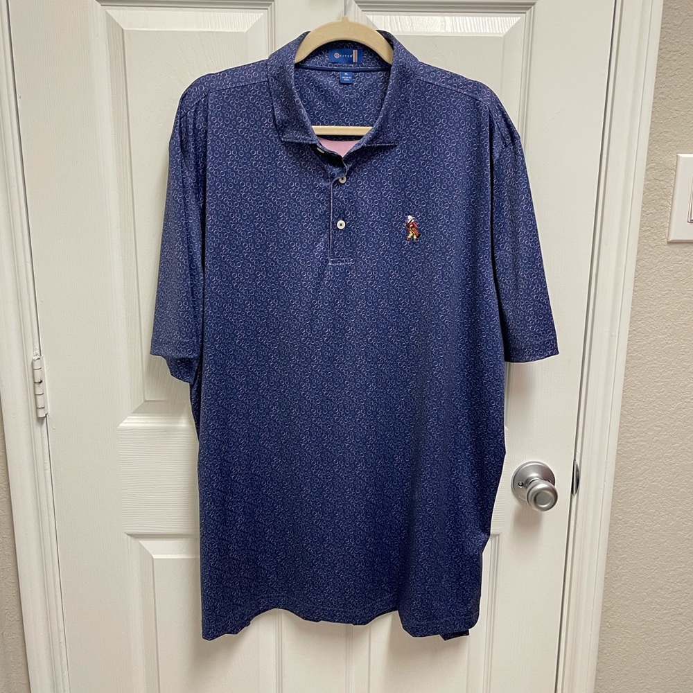 Stitch Blue and Pink Golf Polo